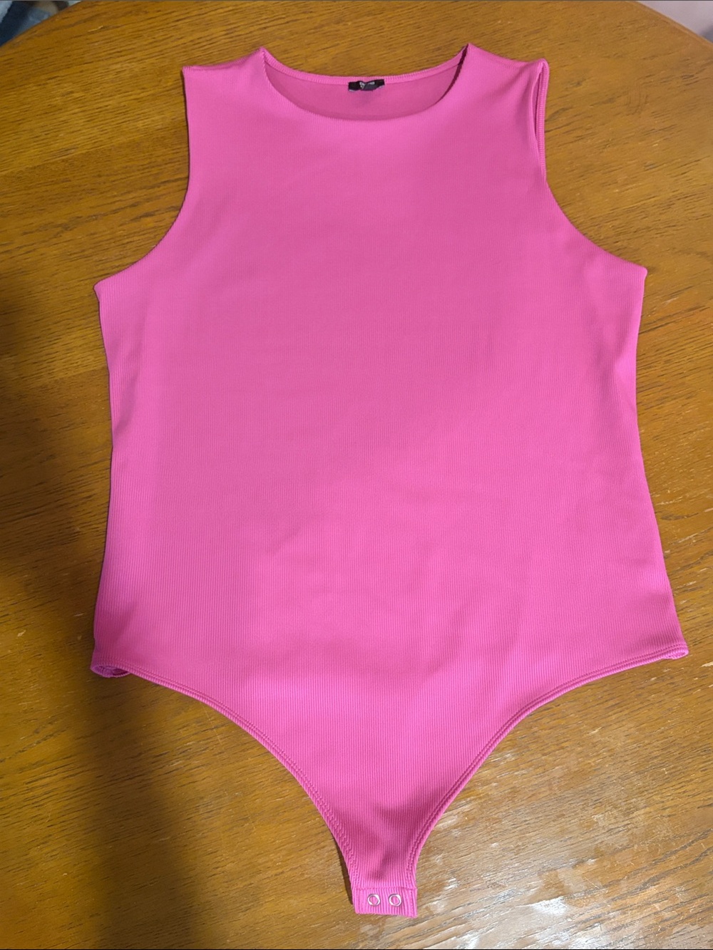 Express Bodycon Pink Bodysuit Size XL